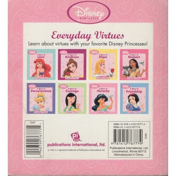 Disney Princess A Story of Honesty by Lisa Harkrader Children Kids Literature - Picture 2 of 2